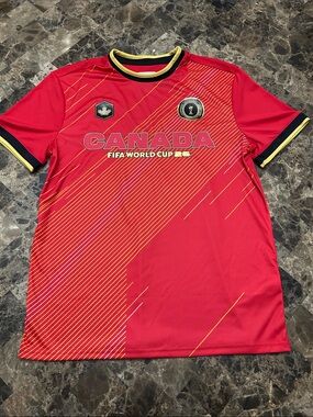 NWOT 🆕 Canada FIFA World Cup Red Men's Soccer Jersey size M
